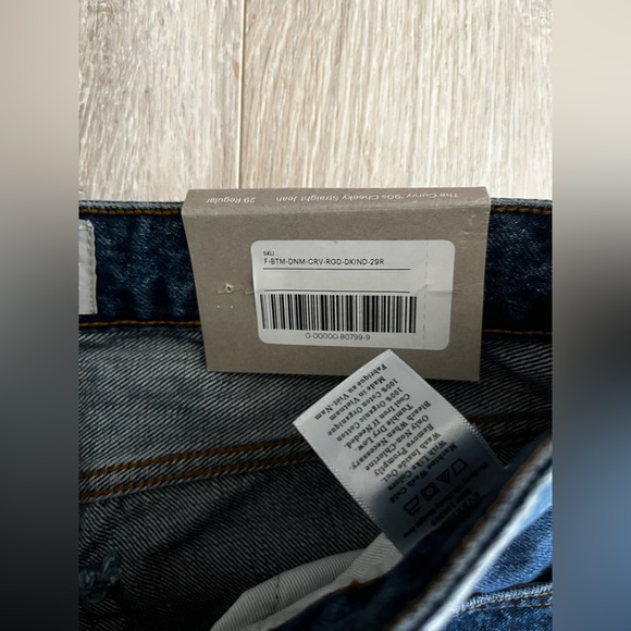 NWT Everlane Women’s The ’90s Cheeky Jean Deep Atlantic - Size 29 - Picture 6 of 10